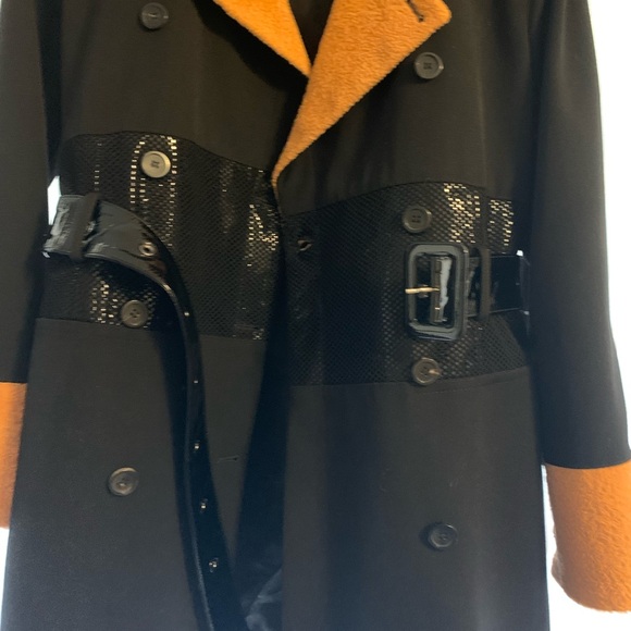 RARE Georgine Newton Wool leather Coat - Picture 10 of 16